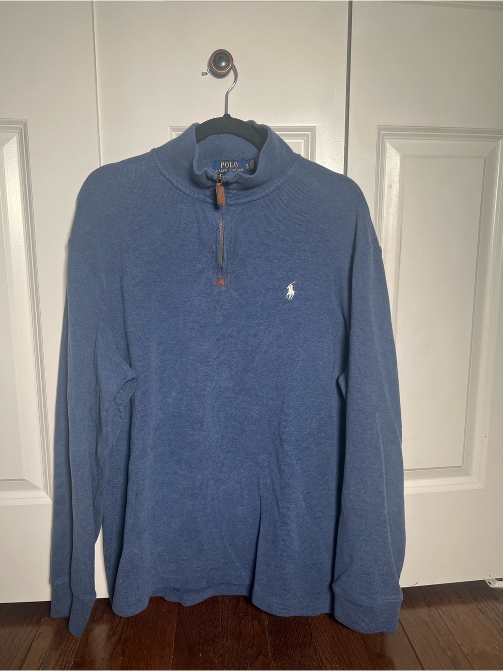 Polo by Ralph Lauren Blue Half-Zip Pullover with Pony Logo